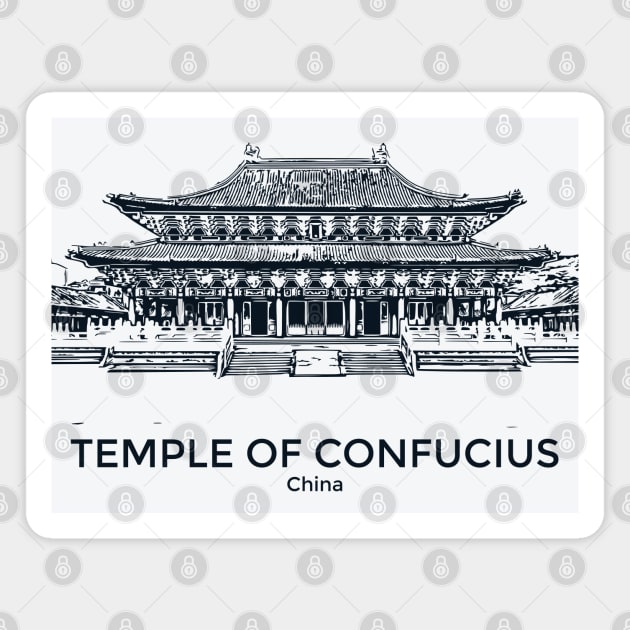 Temple of Confucius - China Magnet by Lakeric